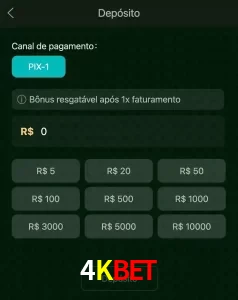 deposits 4KBET